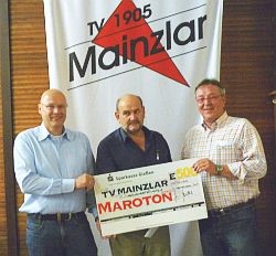 Spende der Firma Maroton GmbH an die Jugendabteilung des TV 1905 Mainzlar Spende der Firma Maroton GmbH an die Jugendabteilung des TV 1905 Mainzlar