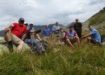 Breitensportgruppe auf Wandertour im Pinzgau, im Salzburger Land Breitensportgruppe auf Wandertour im Pinzgau, im Salzburger Land
