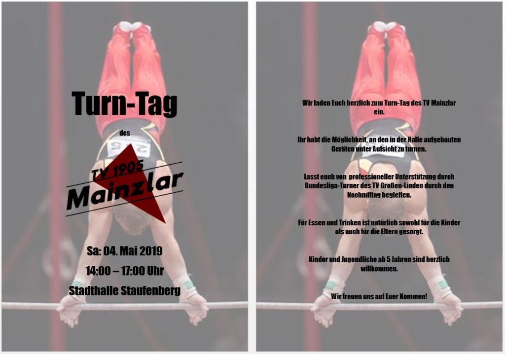 Turn-Tag des TV 1905 Mainzlar e.V.