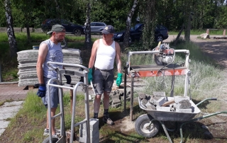 2 Landebahnen am Mainzlarer Sportplatz fast Fertig 2 Landebahnen am Mainzlarer Sportplatz fast Fertig
