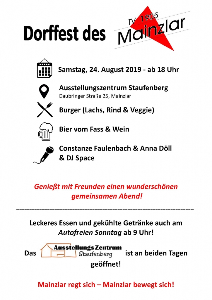 Dorffest des TV Mainzlar