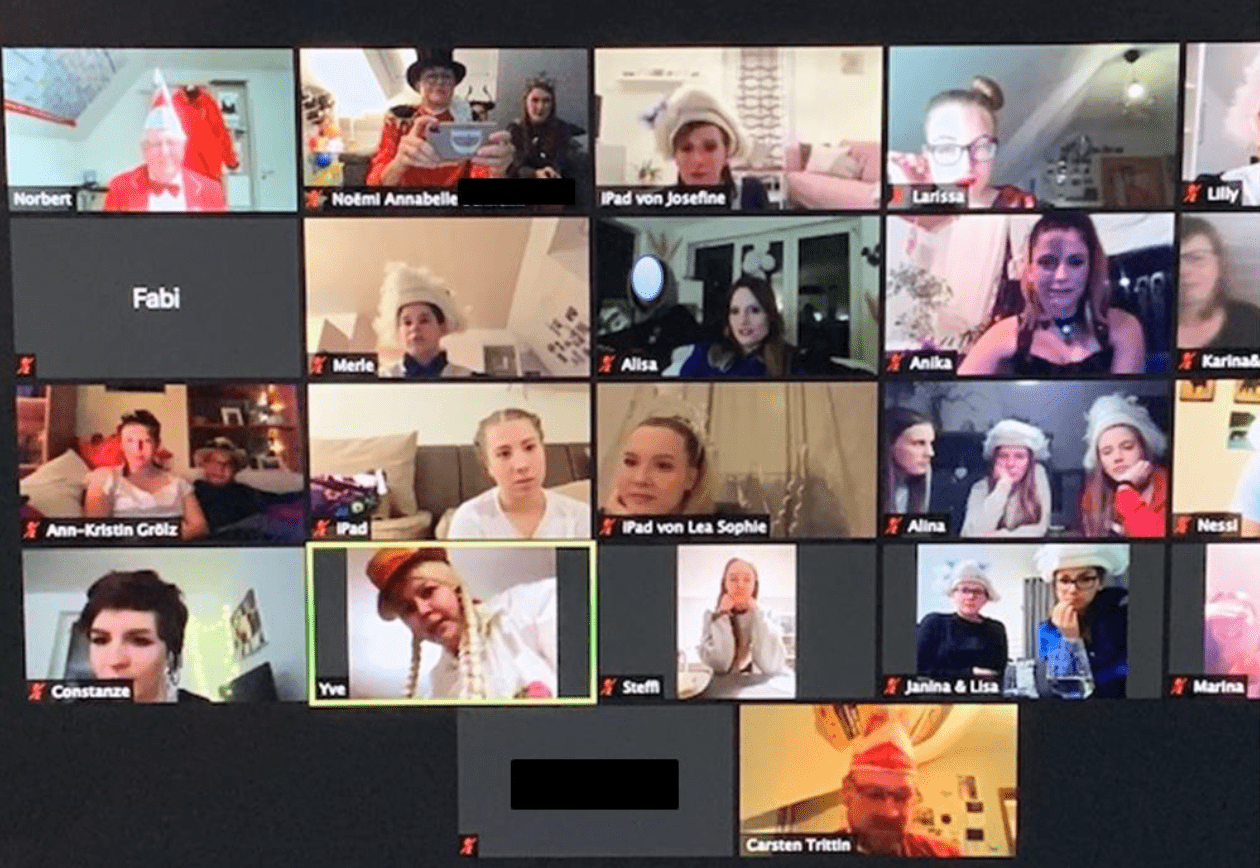Virtuelle Karnevals-Sitzung der Tanzgarde