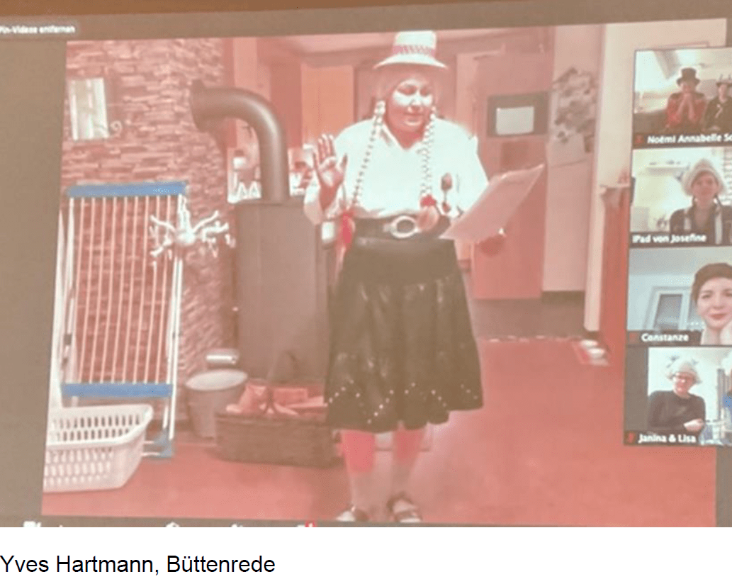 Virtuelle Karnevals-Sitzung der Tanzgarde