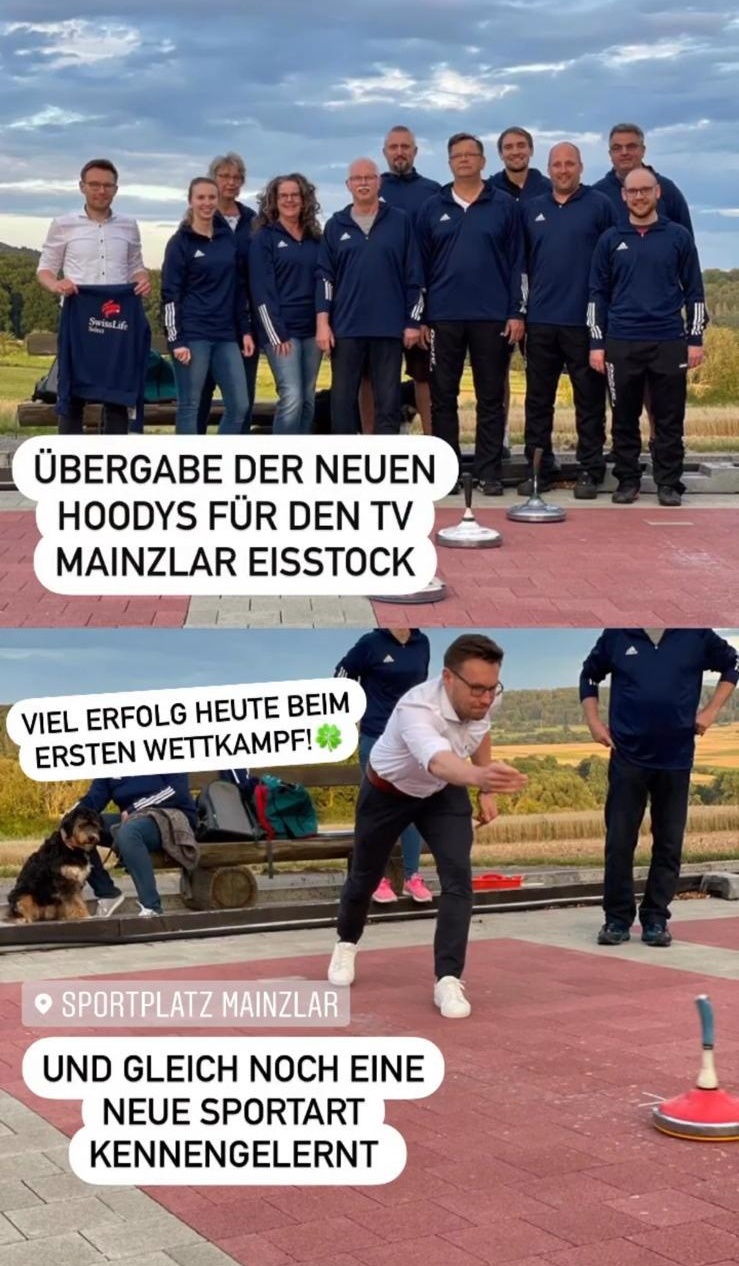 SwissLife neuer Textilsponsor bei den Eisstockschützen